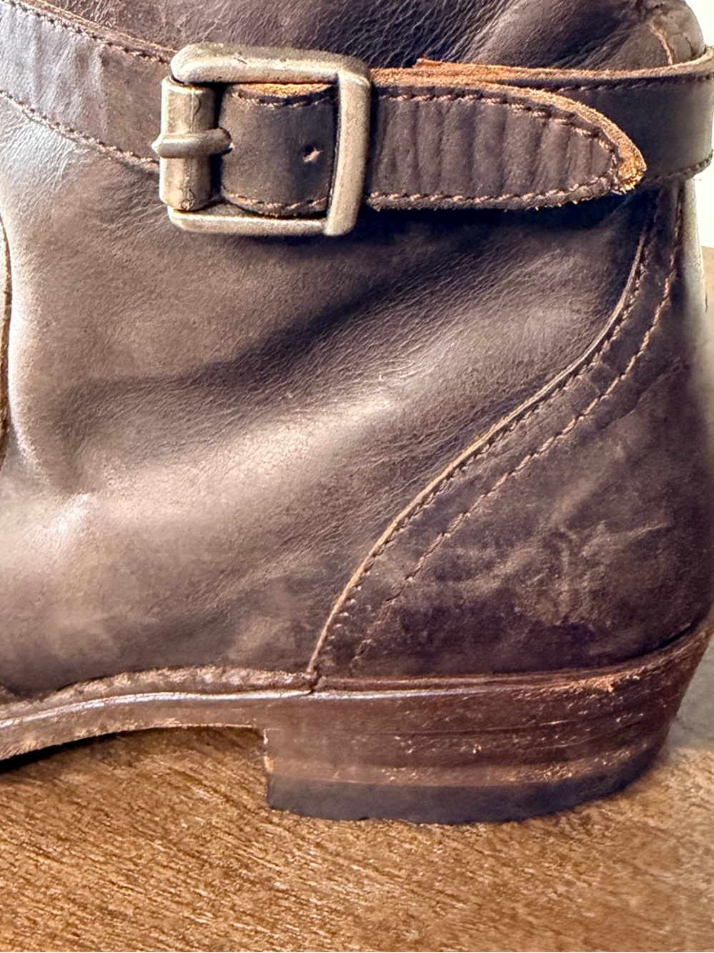 Frye Dorado Knee High Riding Boots- VINTAGE Size 6 - Picture 2 of 10
